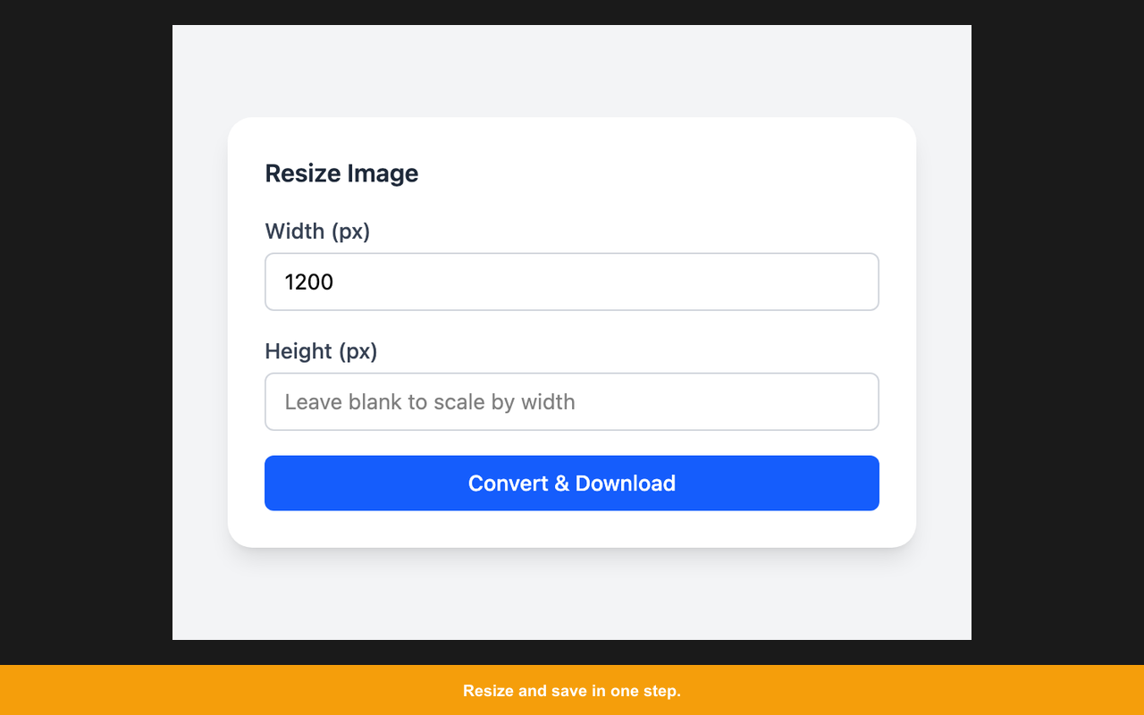 Resizing an image with the ZeroUtil Images extension